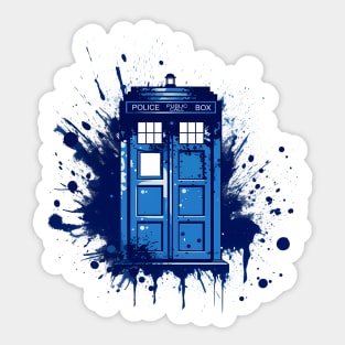 Tardis Graffiti Sticker